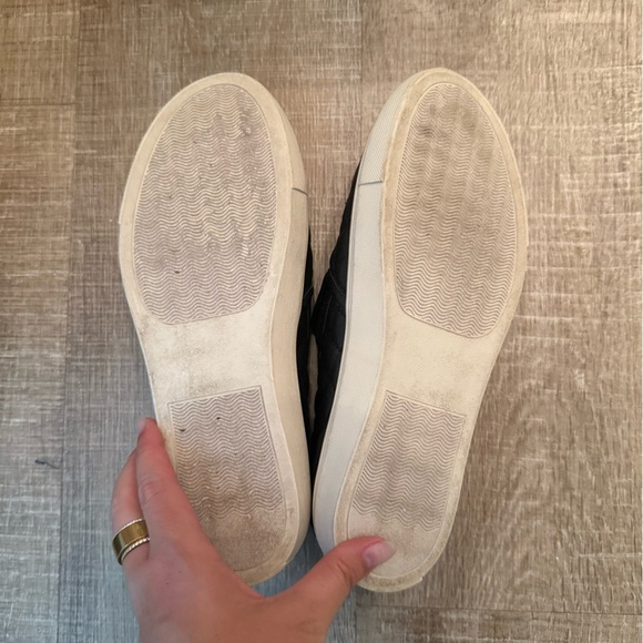 Steve Madden Black Quilted Slip-Ons - Picture 3 of 4